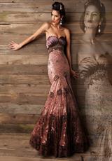 2012 MacDuggal Prom Dresses 78363D.  Available in Indigo, Mocha